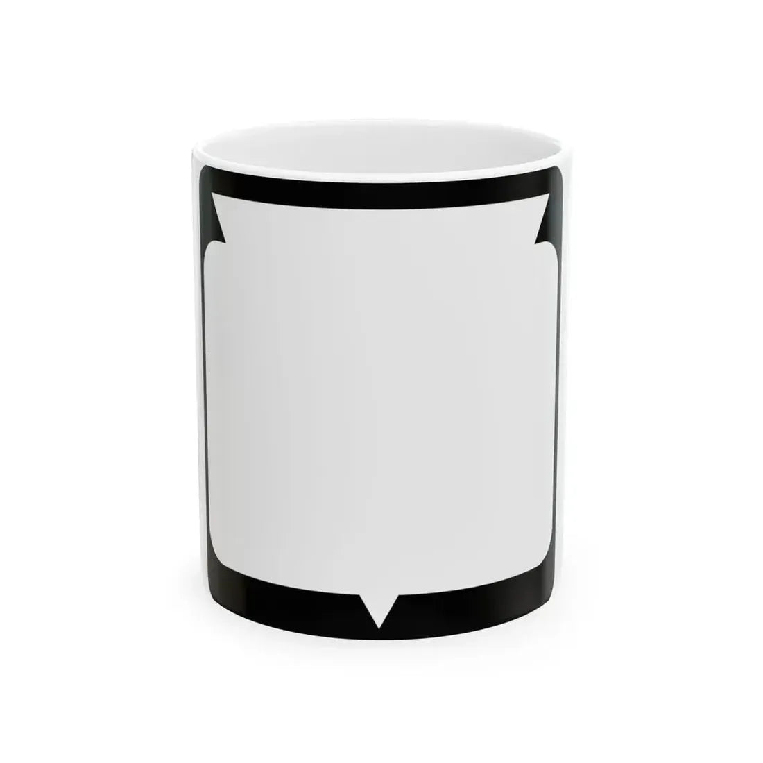WIS blank (Wisconsin) (Road Sign) White Coffee Mug 11oz - Go Mug Yourself