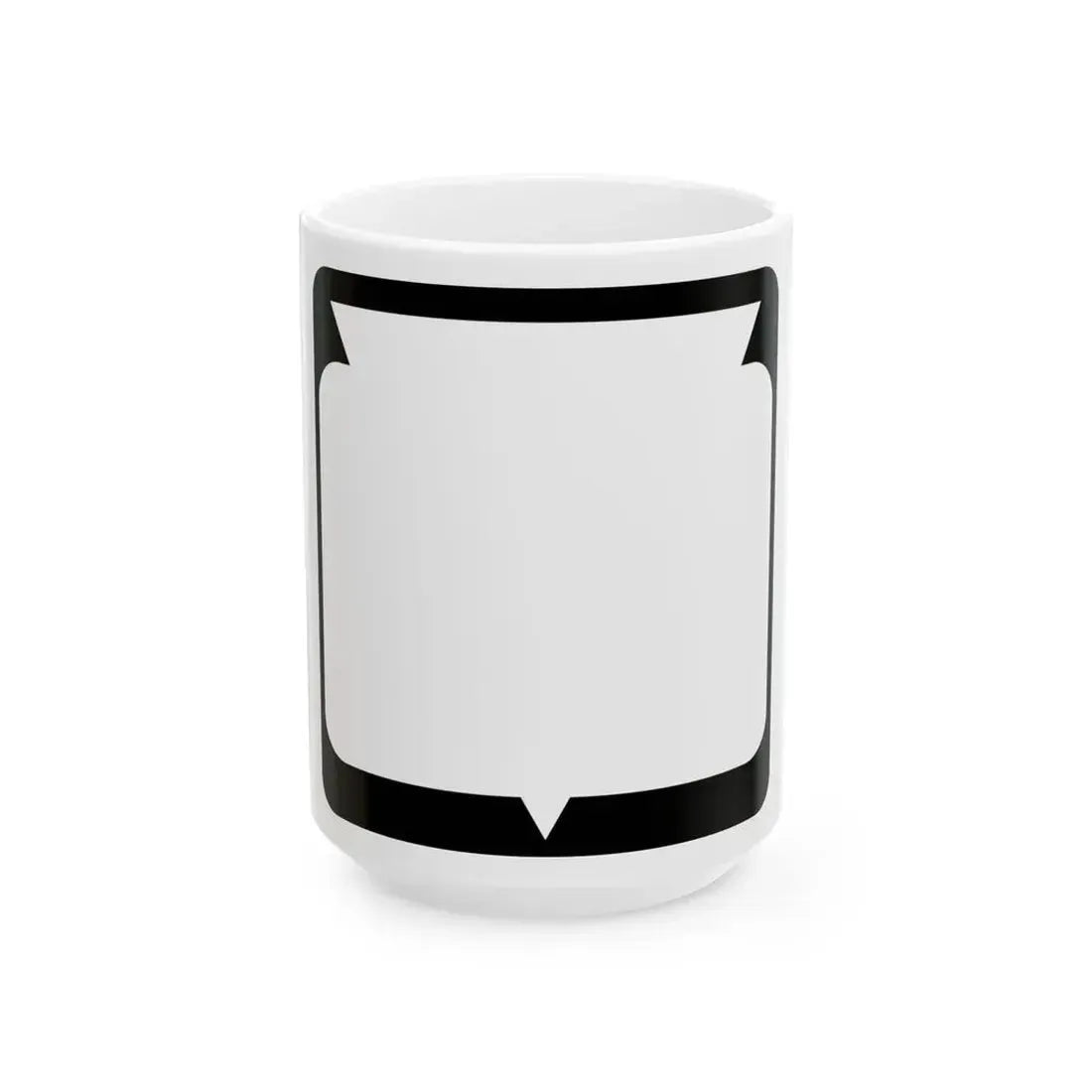 WIS blank (Wisconsin) (Road Sign) White Coffee Mug 15oz - Go Mug Yourself