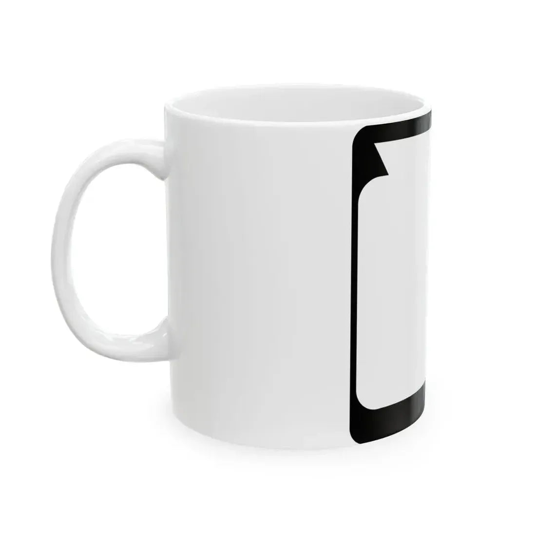 WIS blank (Wisconsin) (Road Sign) White Coffee Mug - Go Mug Yourself