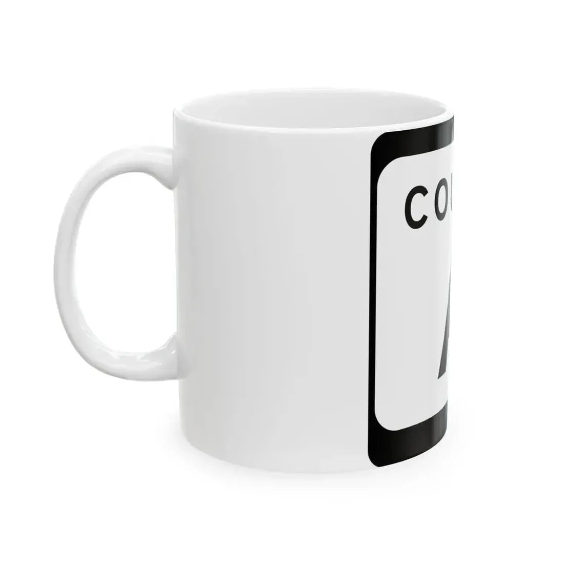 WIS County A (Wisconsin) (Road Sign) White Coffee Mug - Go Mug Yourself
