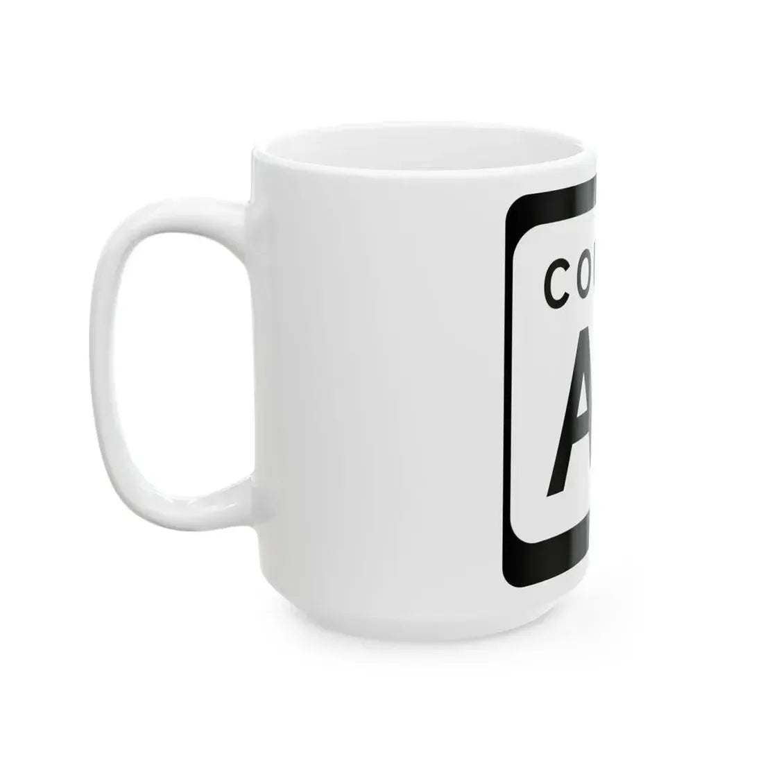 WIS County AA (Wisconsin) (Road Sign) White Coffee Mug - Go Mug Yourself