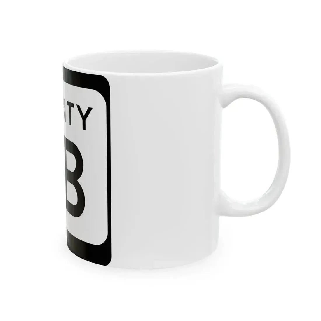WIS County AB (Wisconsin) (Road Sign) White Coffee Mug - Go Mug Yourself