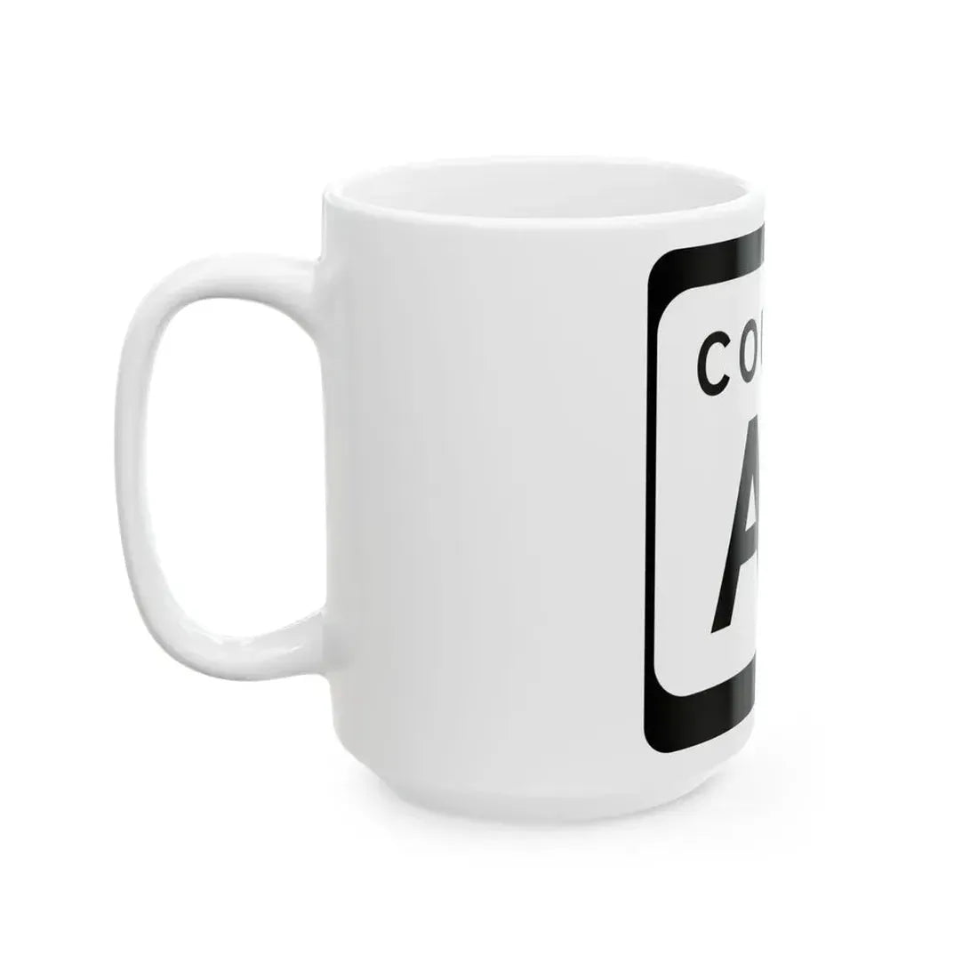 WIS County AB (Wisconsin) (Road Sign) White Coffee Mug - Go Mug Yourself