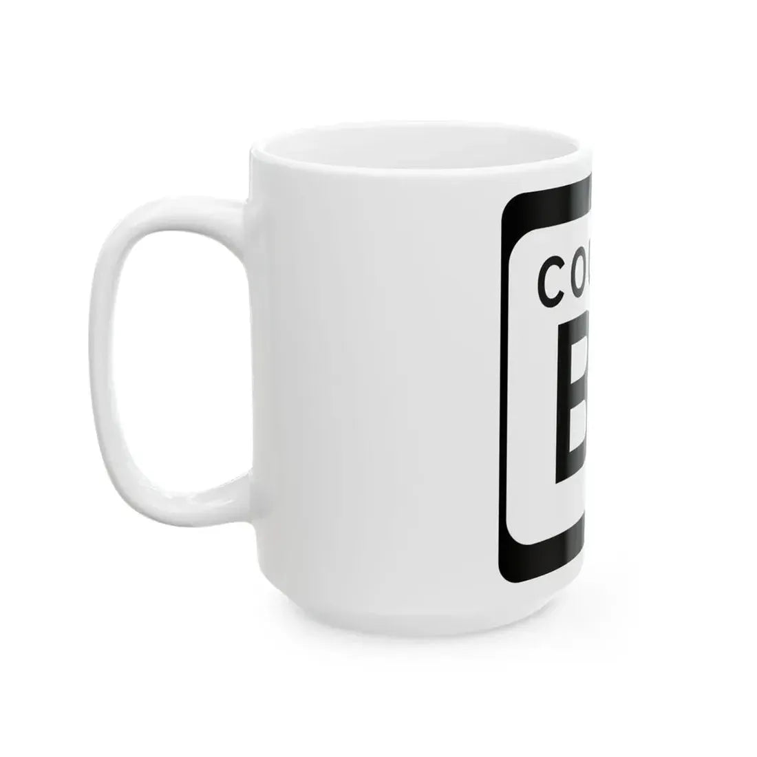 WIS County BD (Wisconsin) (Road Sign) White Coffee Mug - Go Mug Yourself
