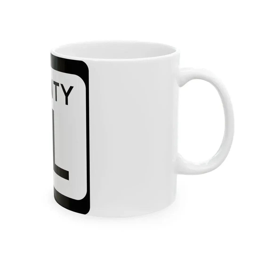 WIS County DL (Wisconsin) (Road Sign) White Coffee Mug - Go Mug Yourself