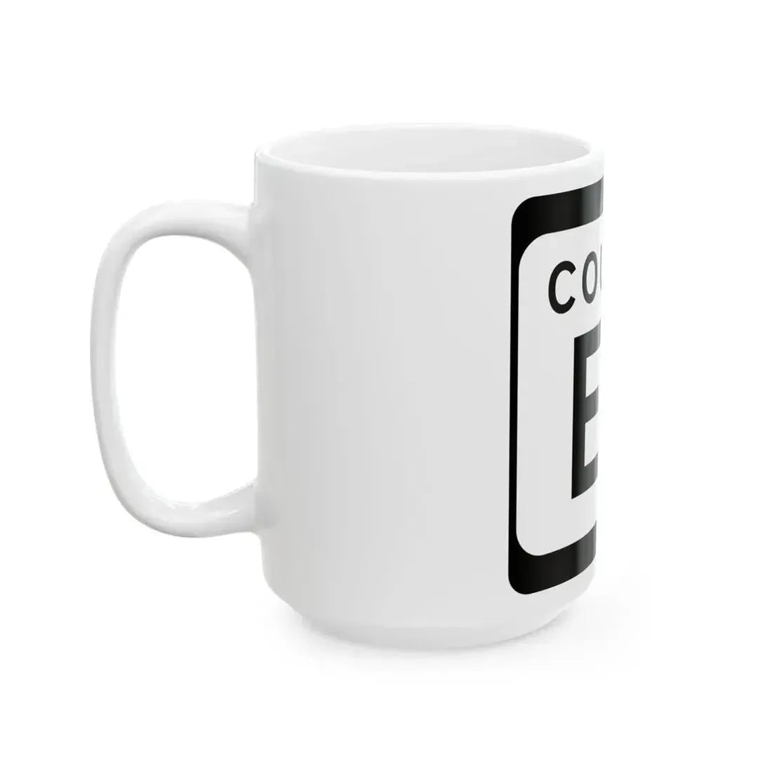 WIS County ES (Wisconsin) (Road Sign) White Coffee Mug - Go Mug Yourself
