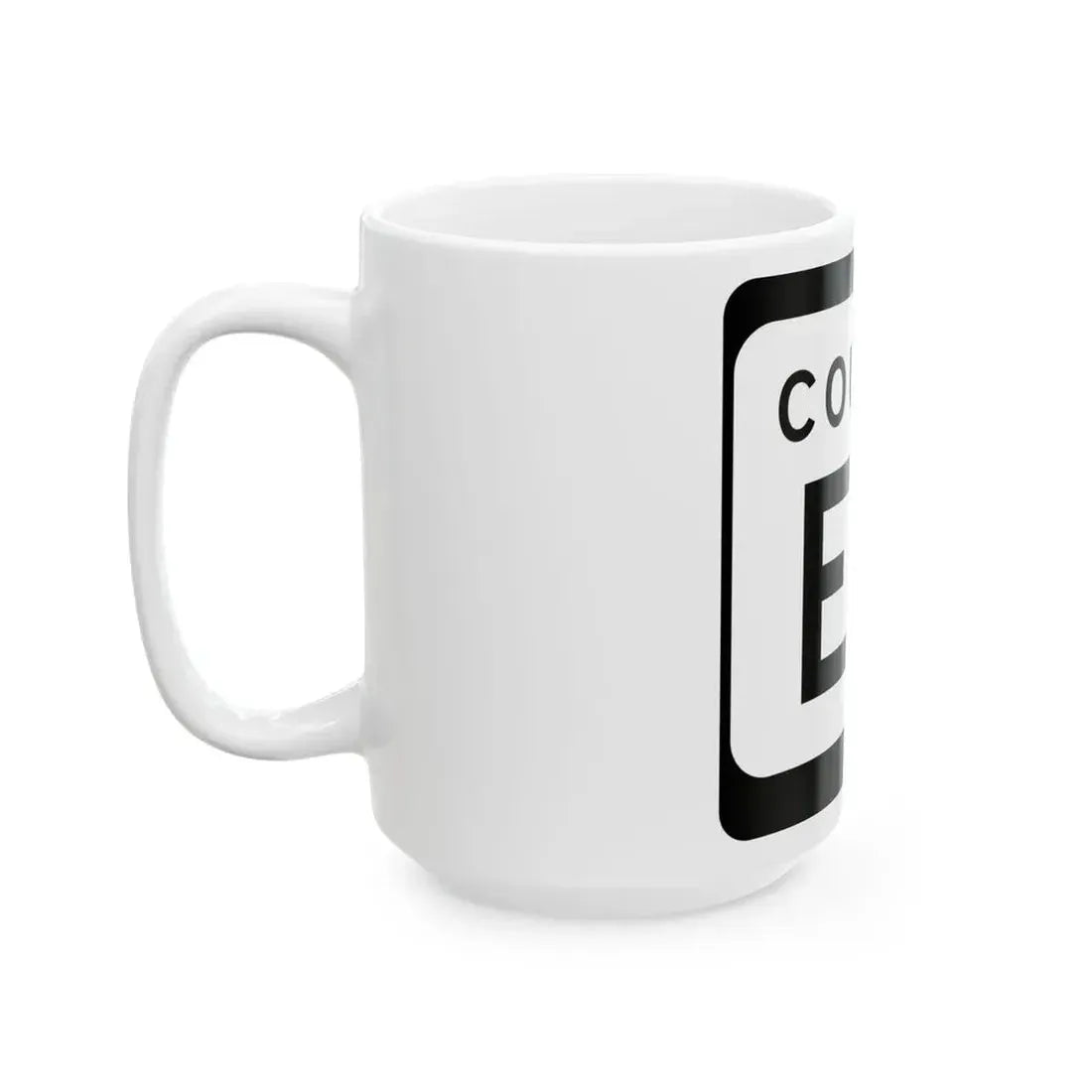 WIS County EW (Wisconsin) (Road Sign) White Coffee Mug - Go Mug Yourself