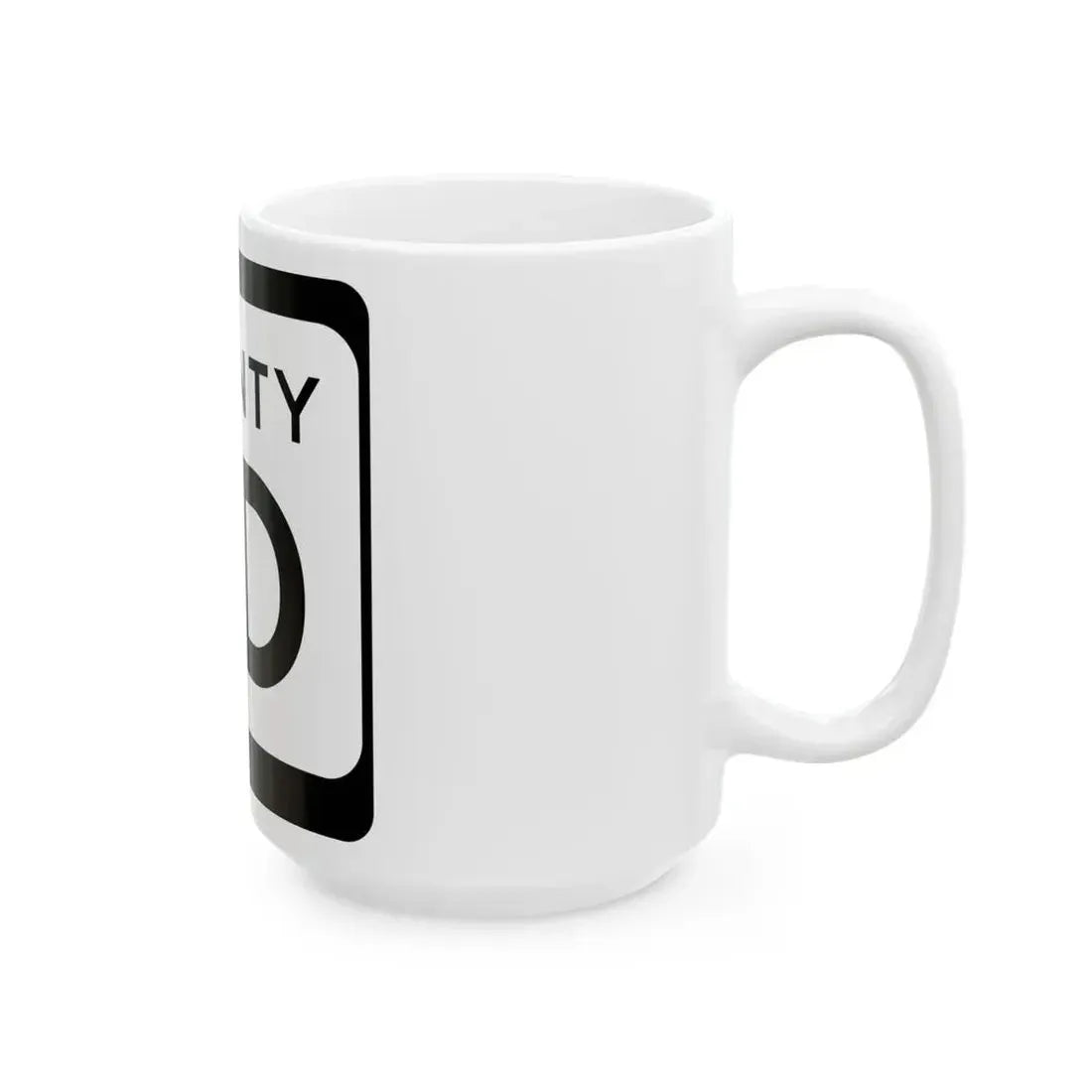 WIS County FD (Wisconsin) (Road Sign) White Coffee Mug - Go Mug Yourself
