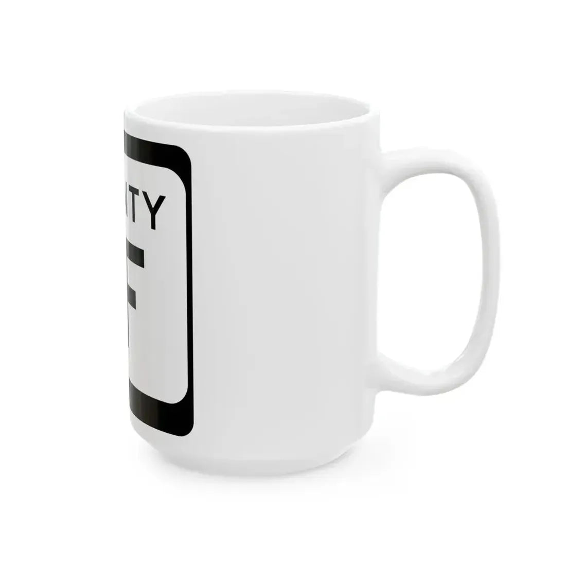 WIS County FF (Wisconsin) (Road Sign) White Coffee Mug - Go Mug Yourself