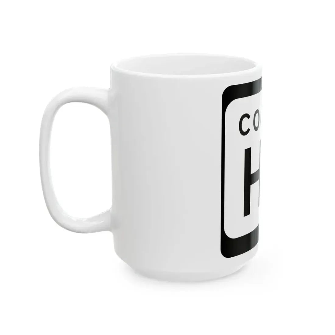 WIS County HH (Wisconsin) (Road Sign) White Coffee Mug - Go Mug Yourself