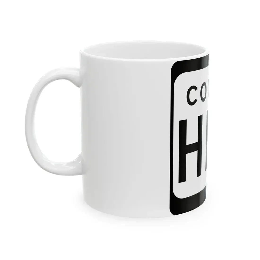 WIS County HHH (Wisconsin) (Road Sign) White Coffee Mug - Go Mug Yourself