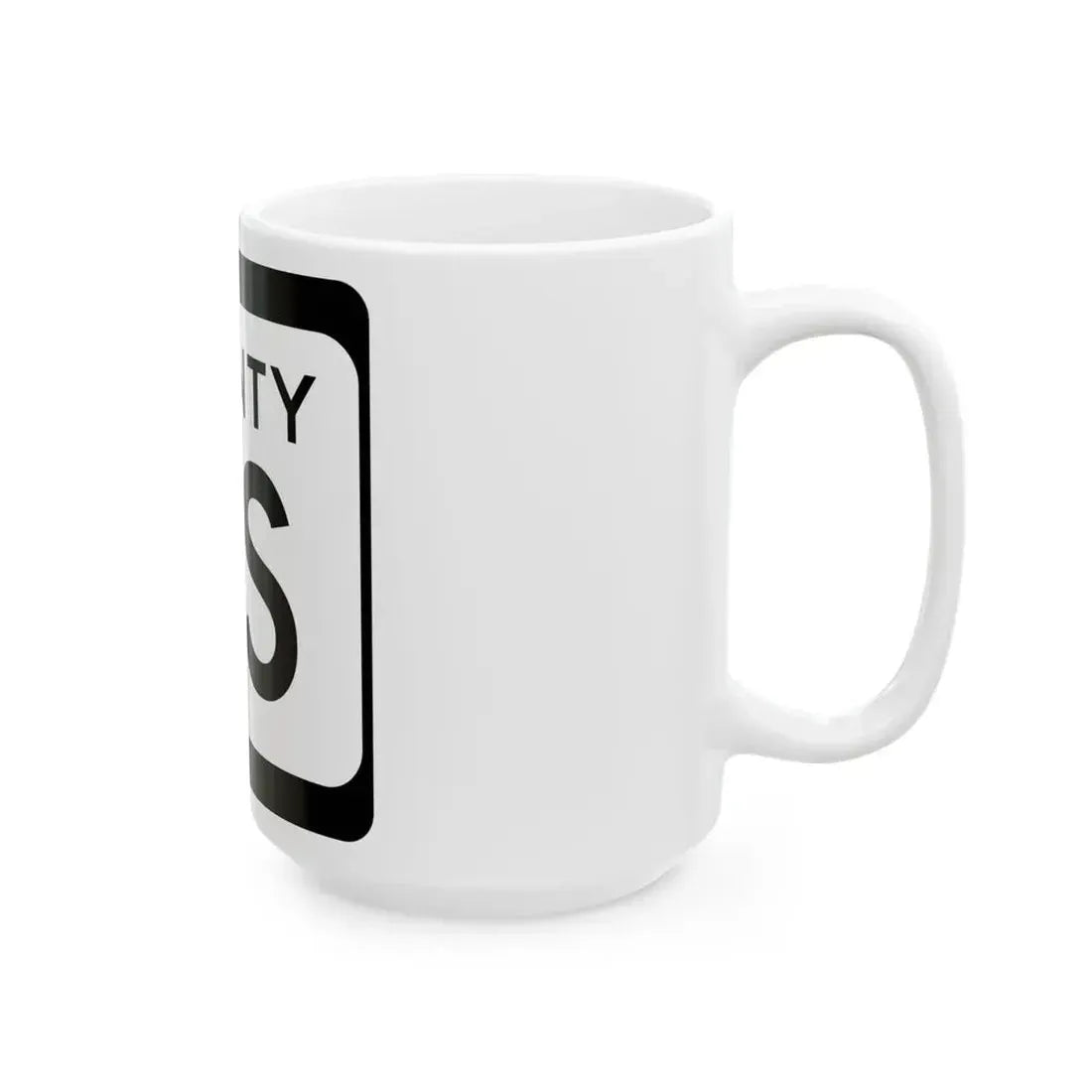 WIS County HS (Wisconsin) (Road Sign) White Coffee Mug - Go Mug Yourself