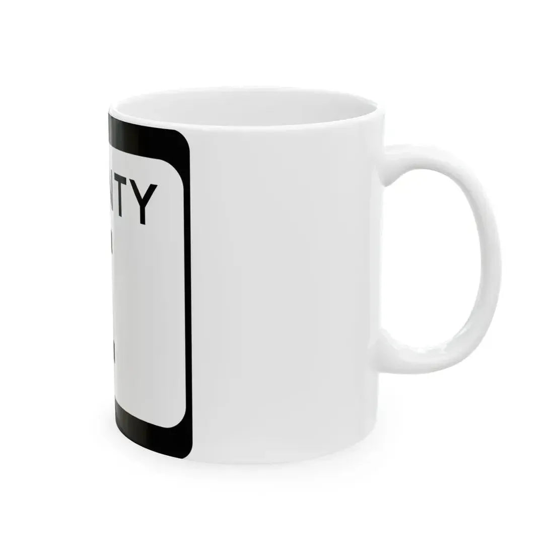 WIS County I (Wisconsin) (Road Sign) White Coffee Mug - Go Mug Yourself
