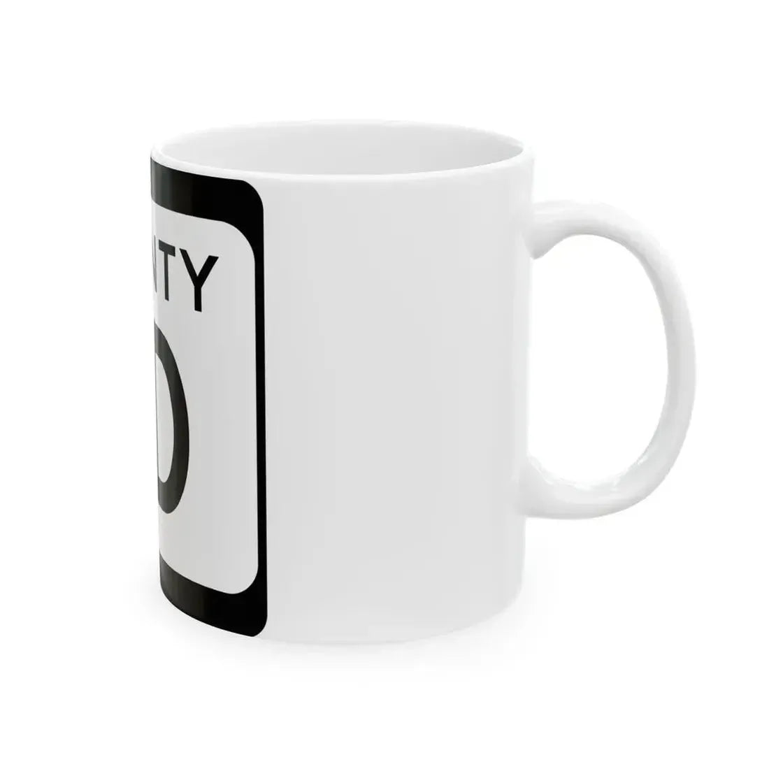 WIS County ID (Wisconsin) (Road Sign) White Coffee Mug - Go Mug Yourself