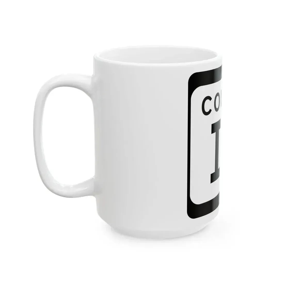 WIS County ID (Wisconsin) (Road Sign) White Coffee Mug - Go Mug Yourself
