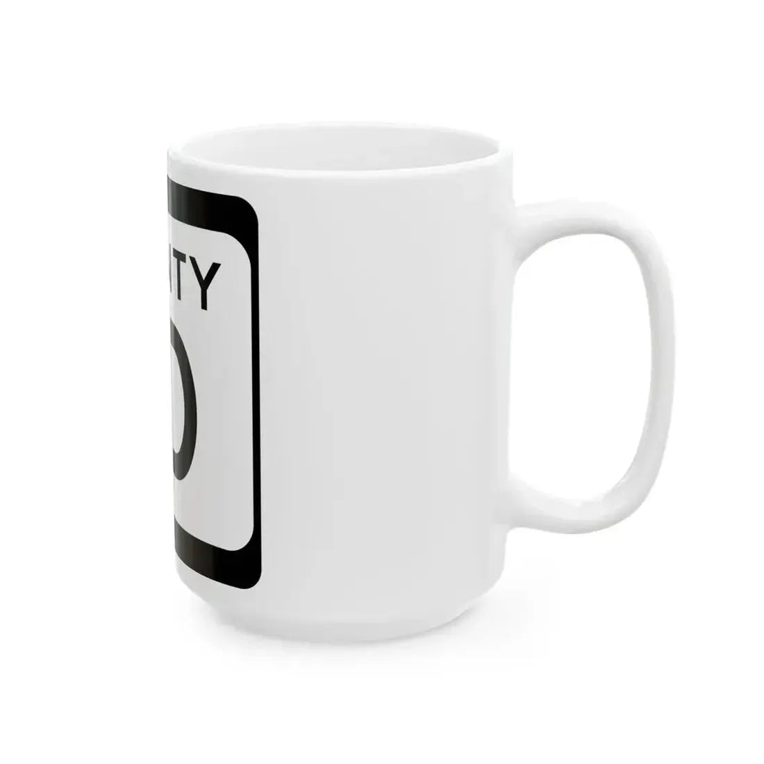 WIS County ID (Wisconsin) (Road Sign) White Coffee Mug - Go Mug Yourself