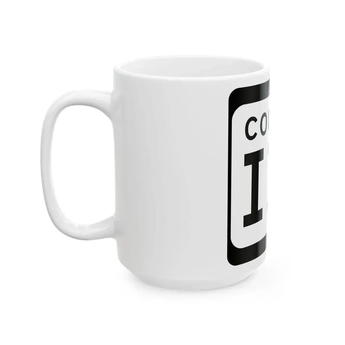 WIS County III (Wisconsin) (Road Sign) White Coffee Mug - Go Mug Yourself