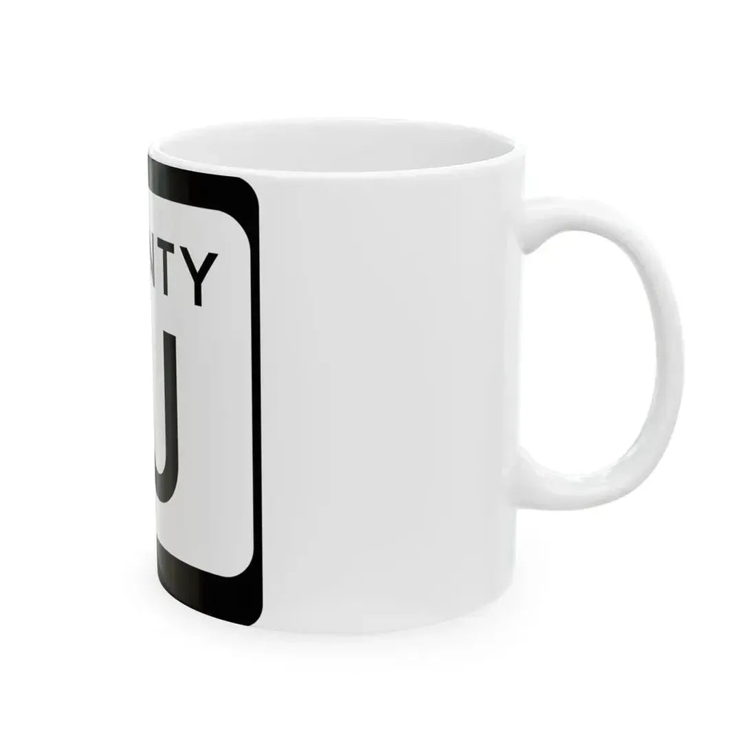 WIS County JJ (Wisconsin) (Road Sign) White Coffee Mug - Go Mug Yourself