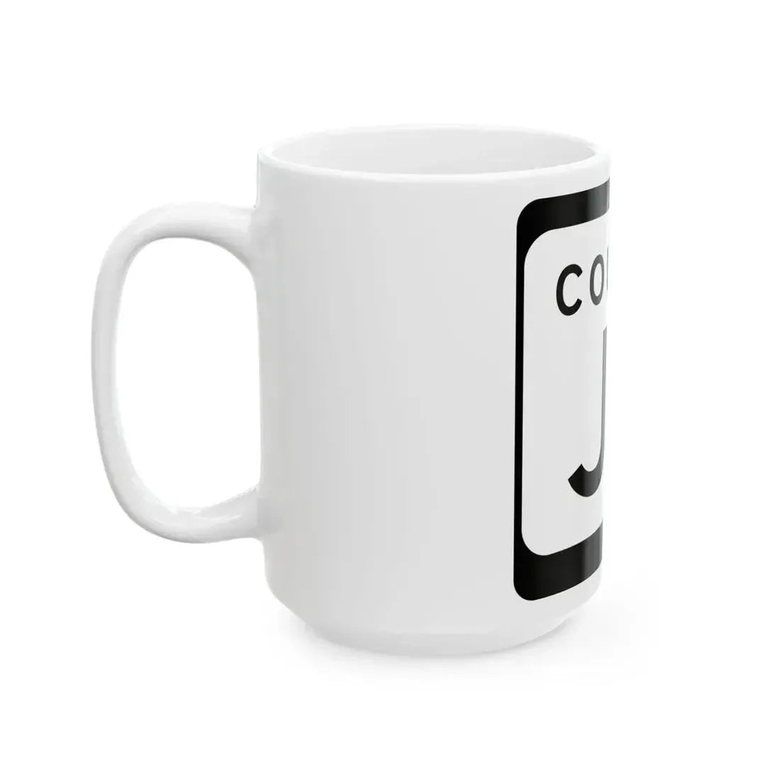 WIS County JK (Wisconsin) (Road Sign) White Coffee Mug - Go Mug Yourself