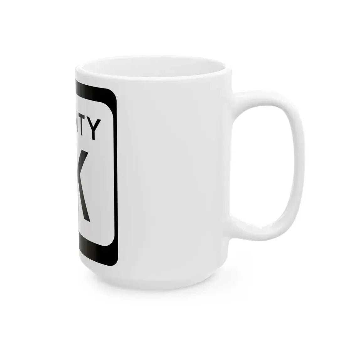 WIS County JK (Wisconsin) (Road Sign) White Coffee Mug - Go Mug Yourself