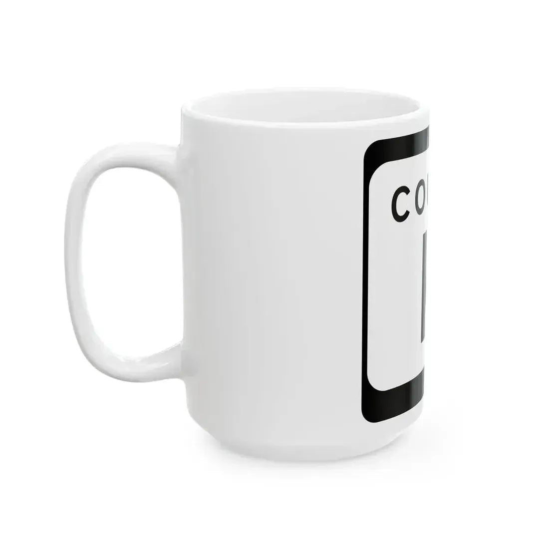 WIS County K (Wisconsin) (Road Sign) White Coffee Mug - Go Mug Yourself