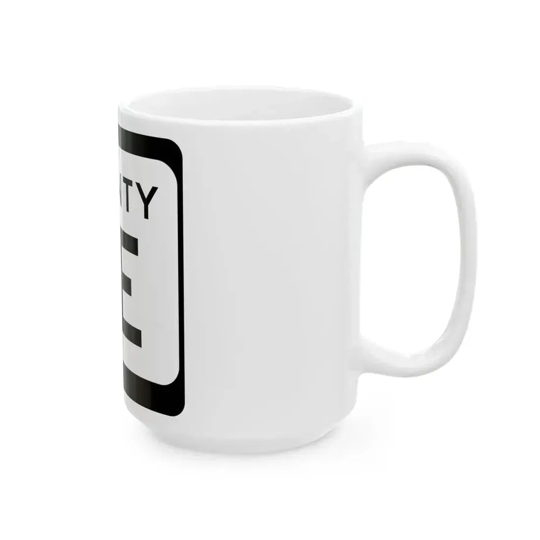 WIS County KE (Wisconsin) (Road Sign) White Coffee Mug - Go Mug Yourself