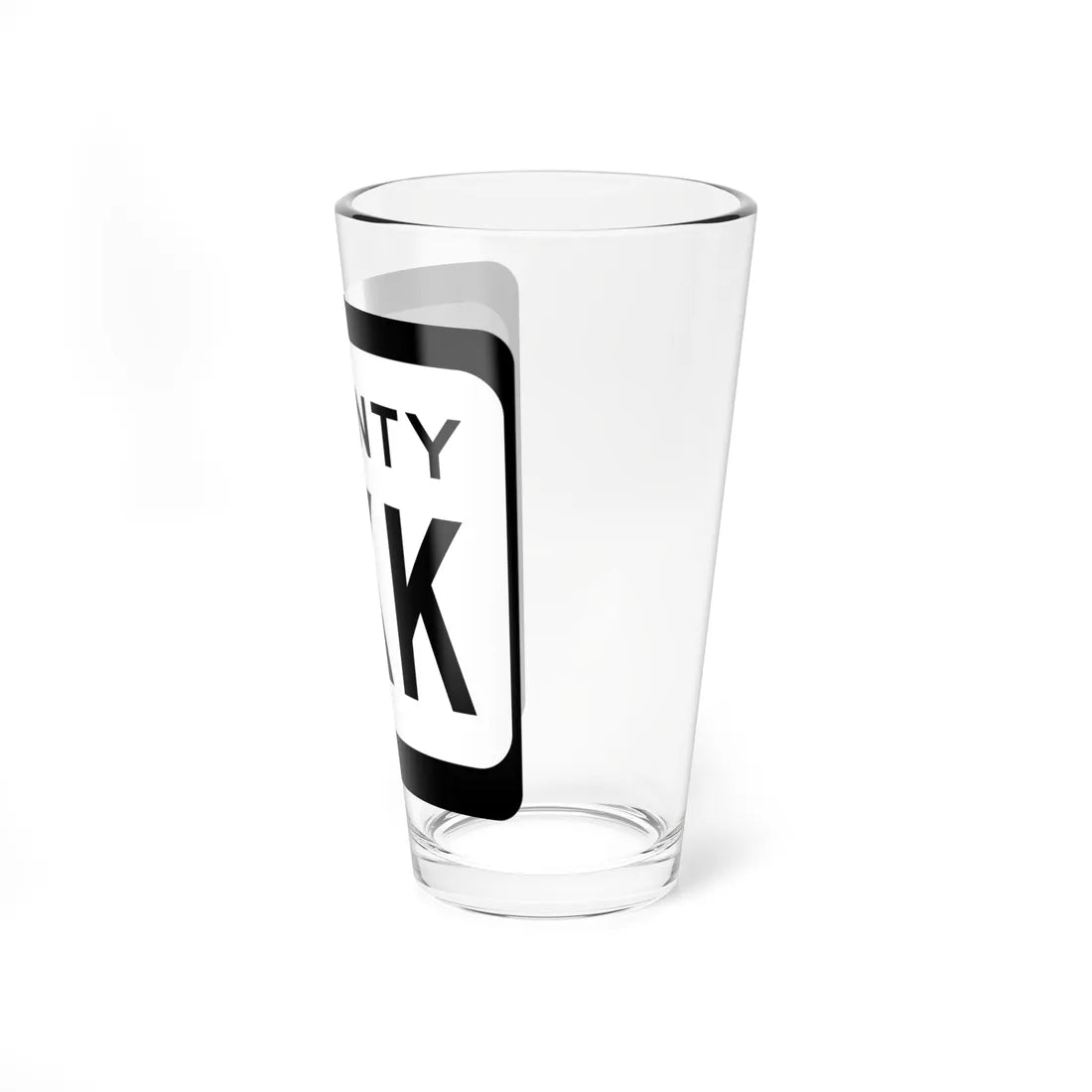 WIS County KKK (Wisconsin) (Road Sign) Pint Glss 16oz - Go Mug Yourself