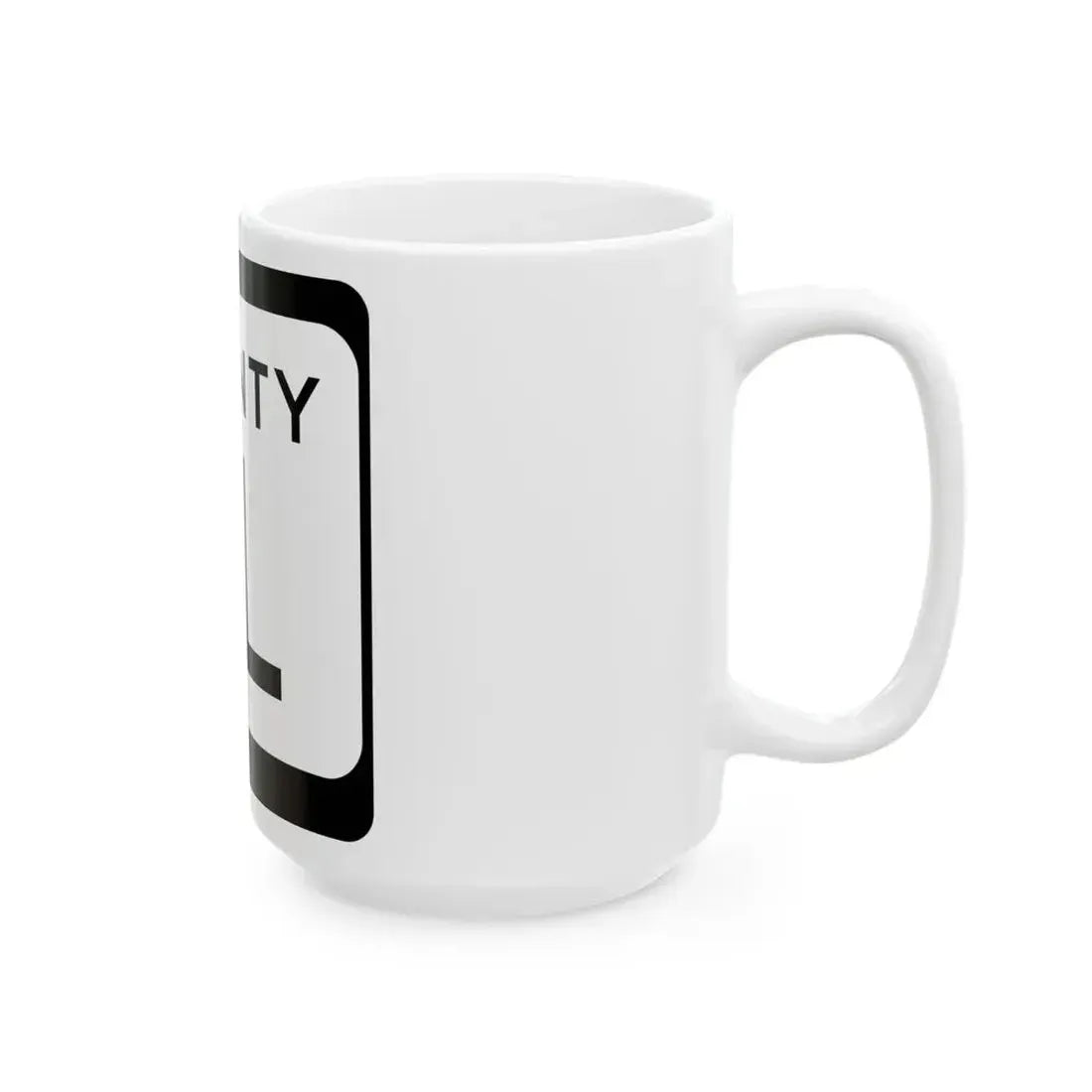WIS County LL (Wisconsin) (Road Sign) White Coffee Mug - Go Mug Yourself