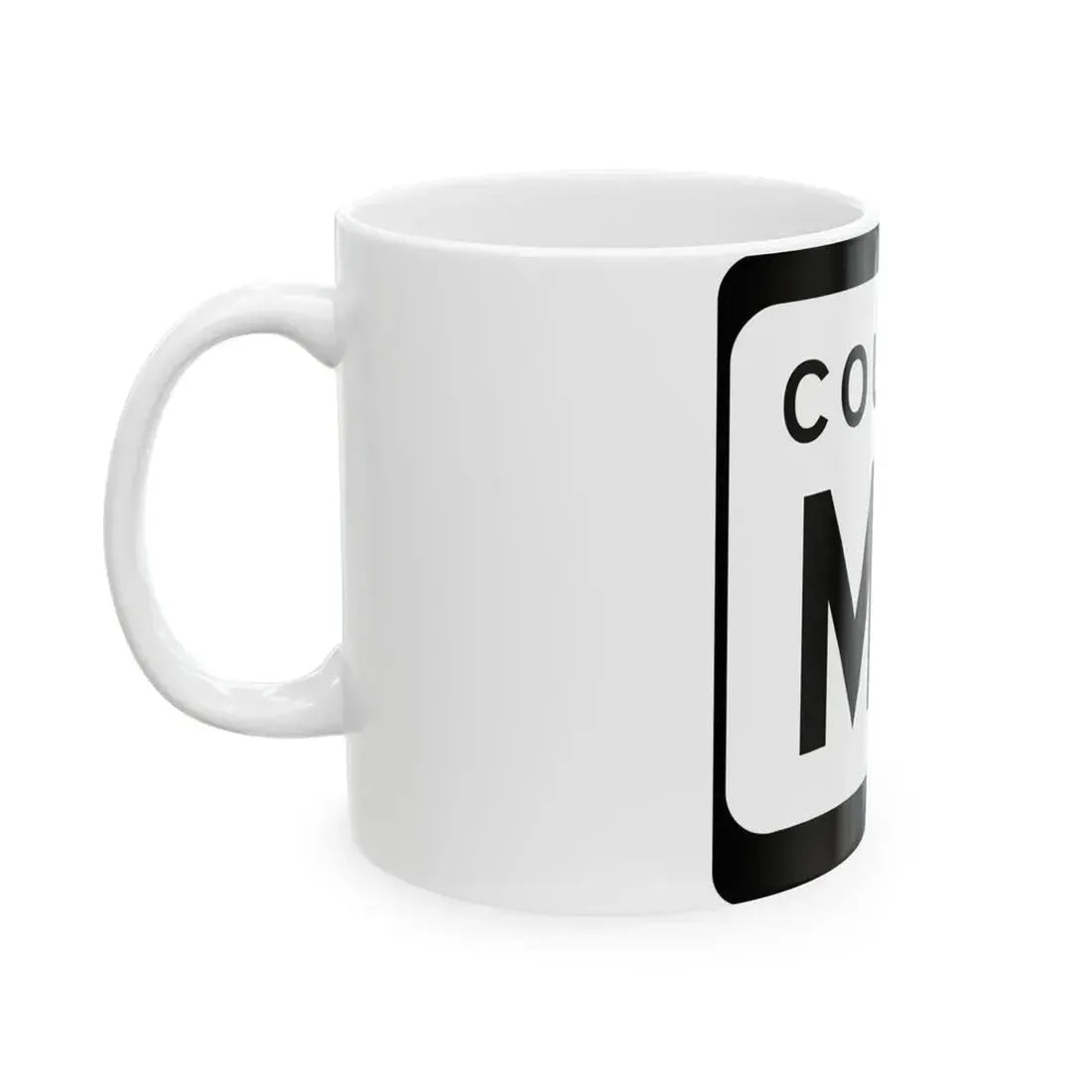 WIS County MD (Wisconsin) (Road Sign) White Coffee Mug - Go Mug Yourself