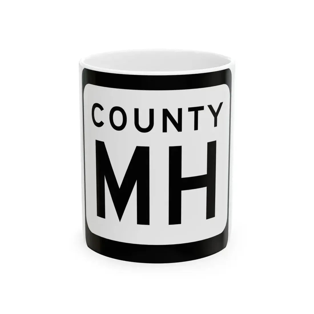 WIS County MH (Wisconsin) (Road Sign) White Coffee Mug 11oz - Go Mug Yourself