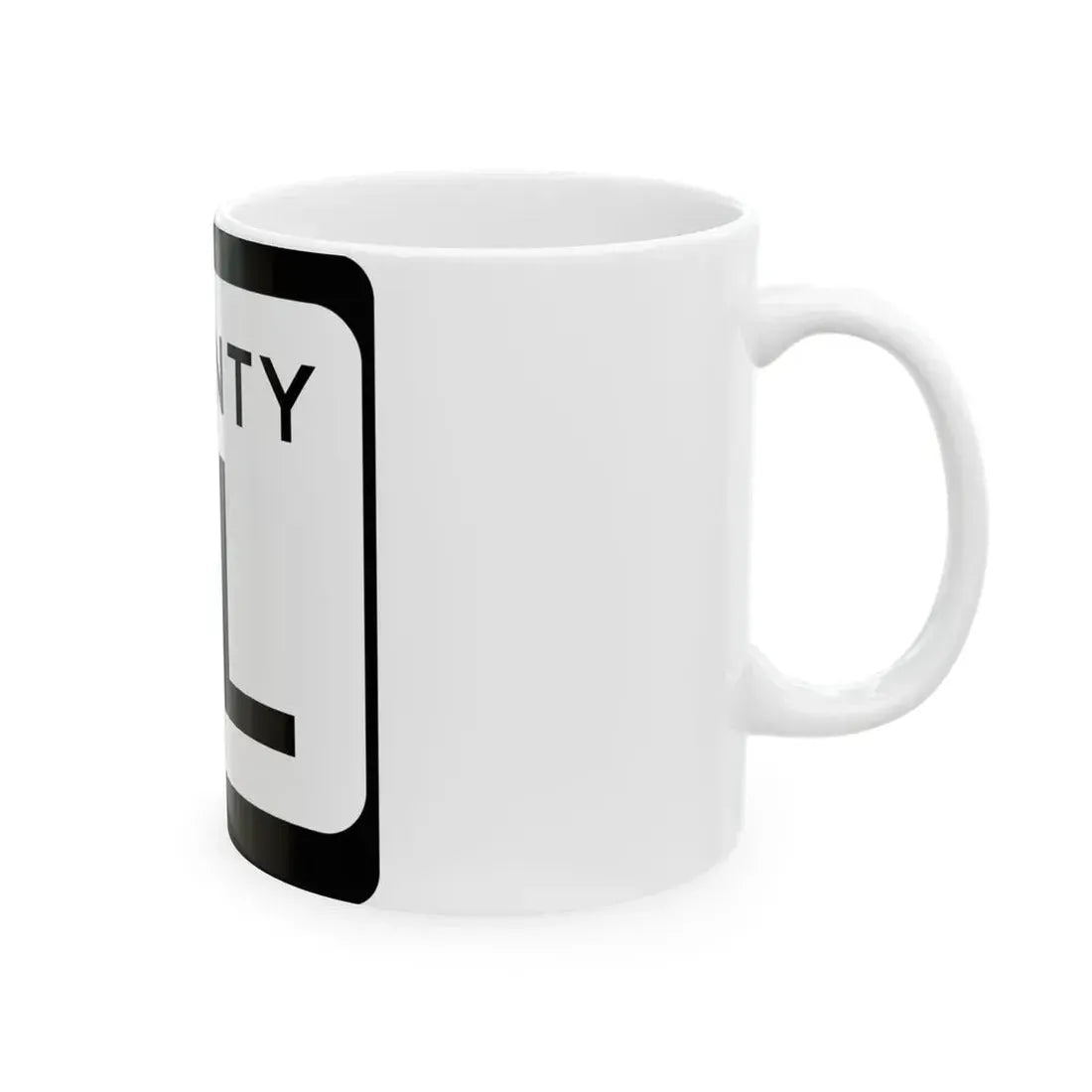 WIS County ML (Wisconsin) (Road Sign) White Coffee Mug - Go Mug Yourself