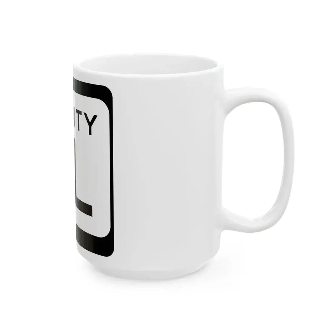 WIS County ML (Wisconsin) (Road Sign) White Coffee Mug - Go Mug Yourself