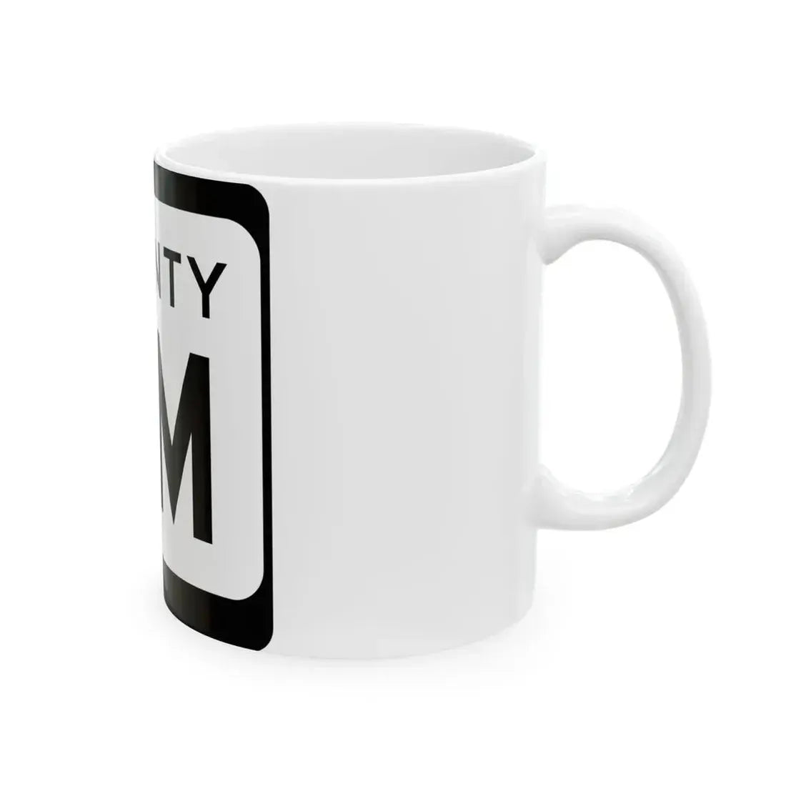 WIS County MM (Wisconsin) (Road Sign) White Coffee Mug - Go Mug Yourself