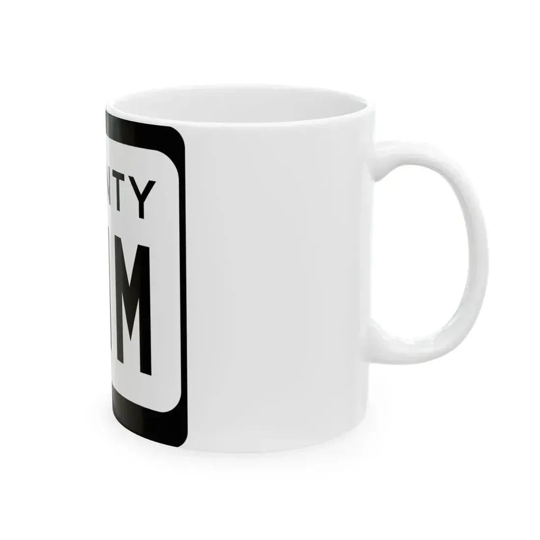 WIS County MMM (Wisconsin) (Road Sign) White Coffee Mug - Go Mug Yourself