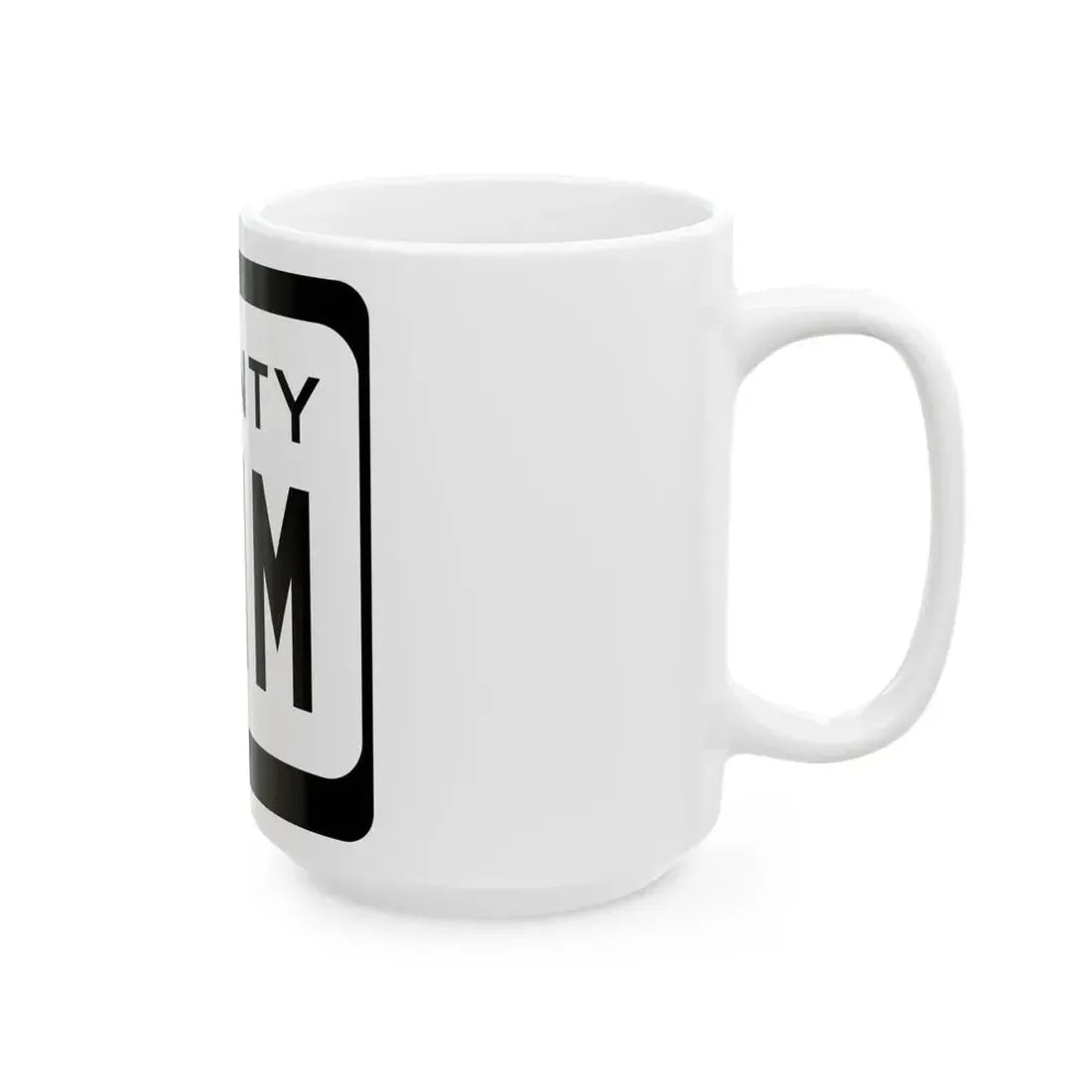 WIS County MMM (Wisconsin) (Road Sign) White Coffee Mug - Go Mug Yourself