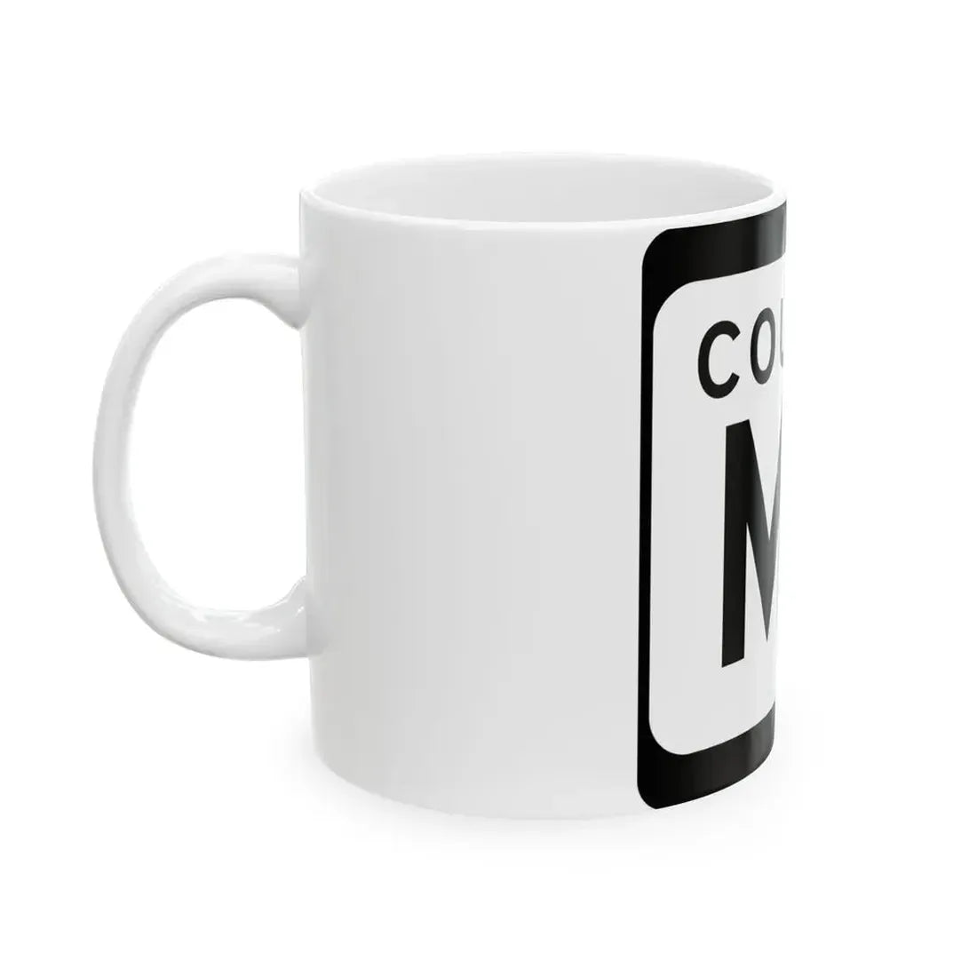 WIS County MS (Wisconsin) (Road Sign) White Coffee Mug - Go Mug Yourself