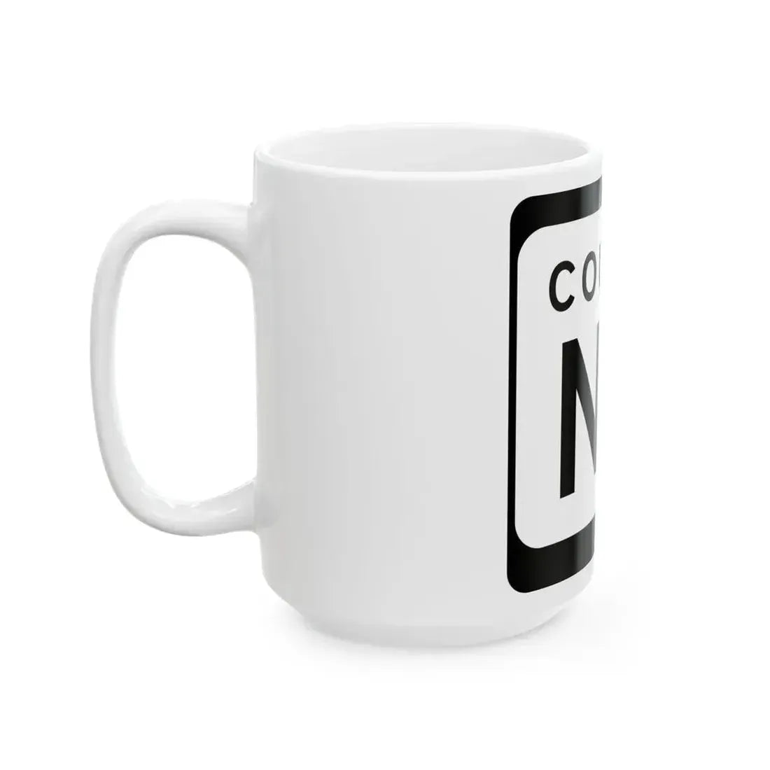 WIS County NN (Wisconsin) (Road Sign) White Coffee Mug - Go Mug Yourself