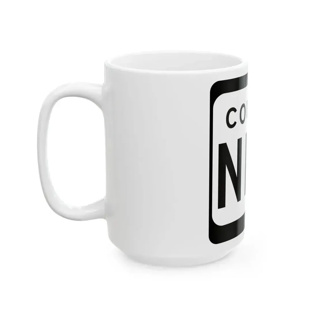 WIS County NNN (Wisconsin) (Road Sign) White Coffee Mug - Go Mug Yourself