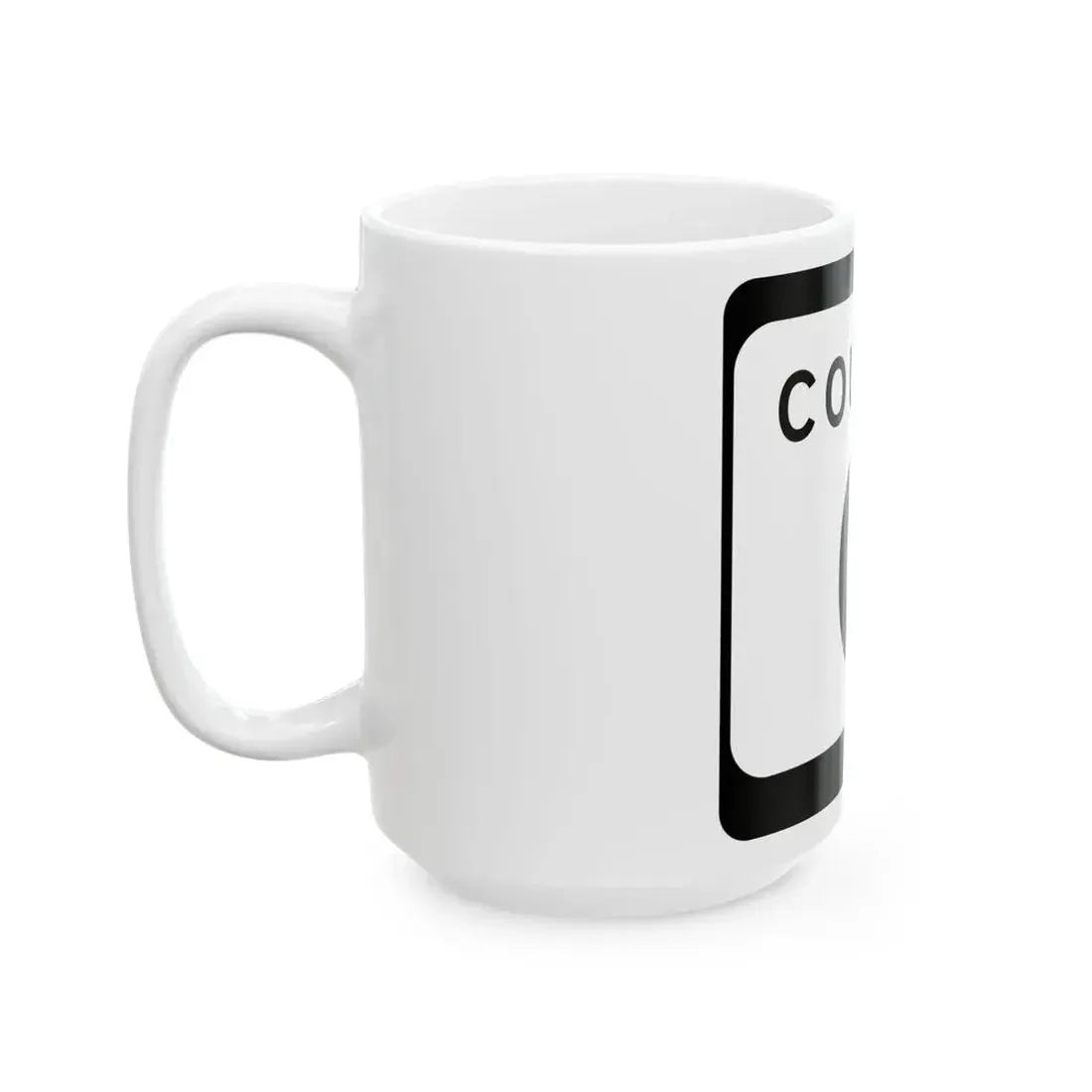 WIS County O (Wisconsin) (Road Sign) White Coffee Mug - Go Mug Yourself