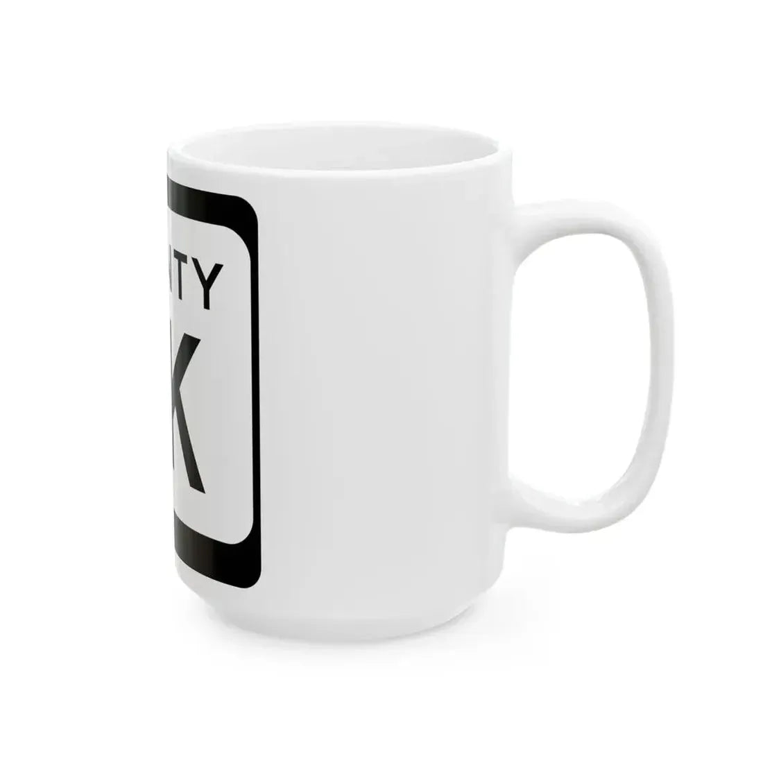 WIS County OK (Wisconsin) (Road Sign) White Coffee Mug - Go Mug Yourself