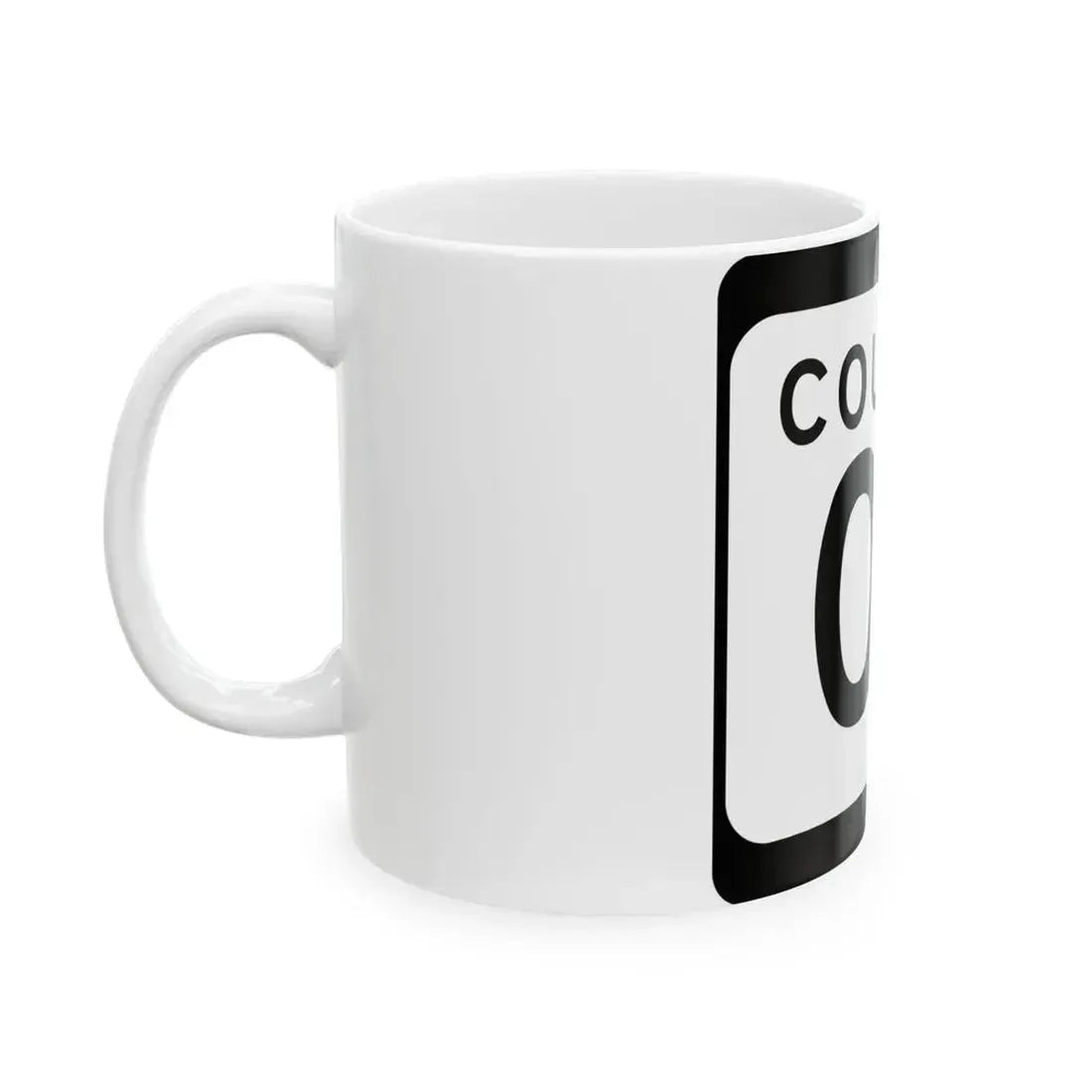WIS County OS (Wisconsin) (Road Sign) White Coffee Mug - Go Mug Yourself