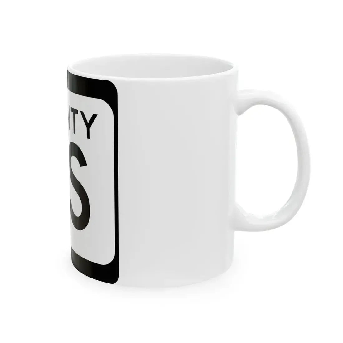 WIS County OS (Wisconsin) (Road Sign) White Coffee Mug - Go Mug Yourself