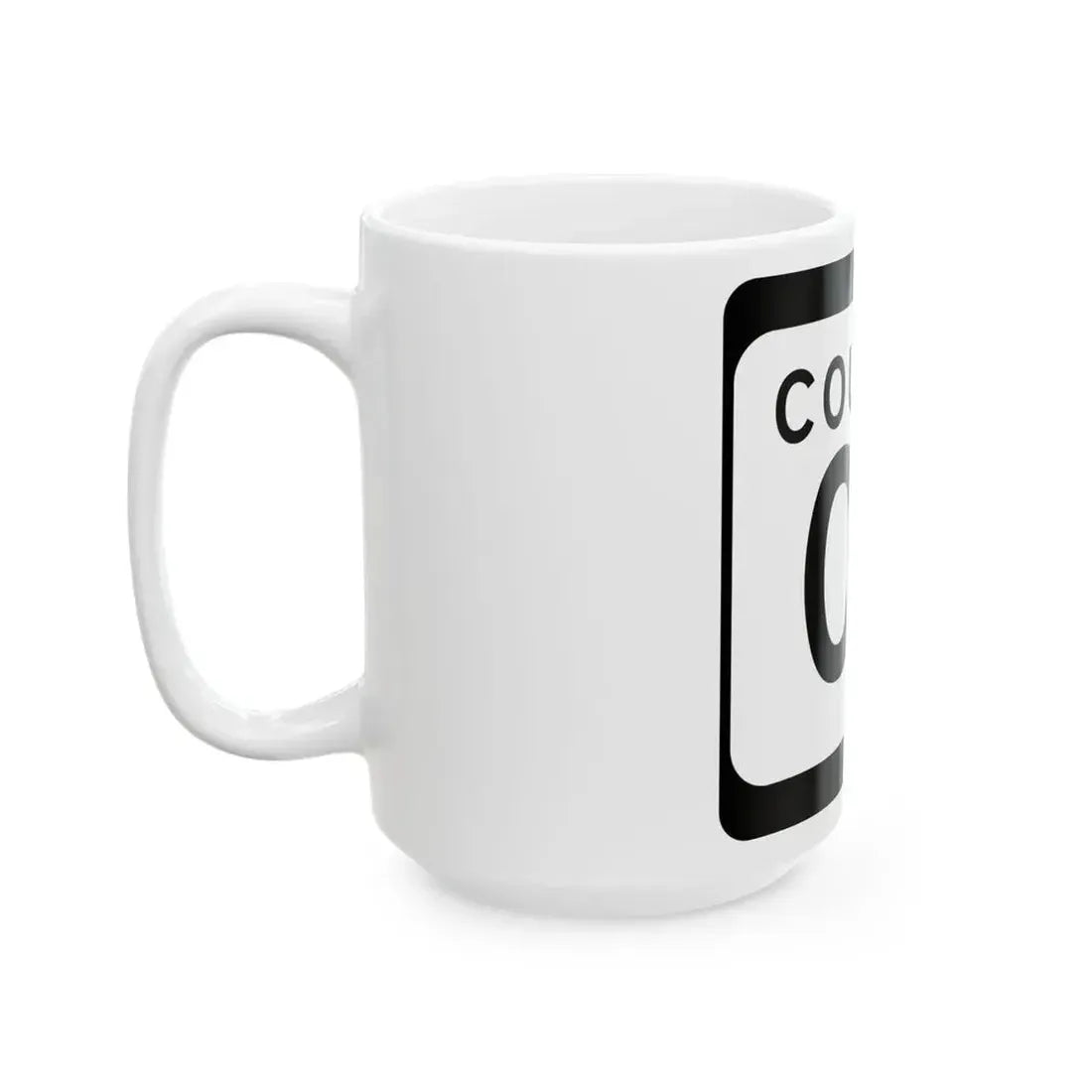 WIS County OS (Wisconsin) (Road Sign) White Coffee Mug - Go Mug Yourself