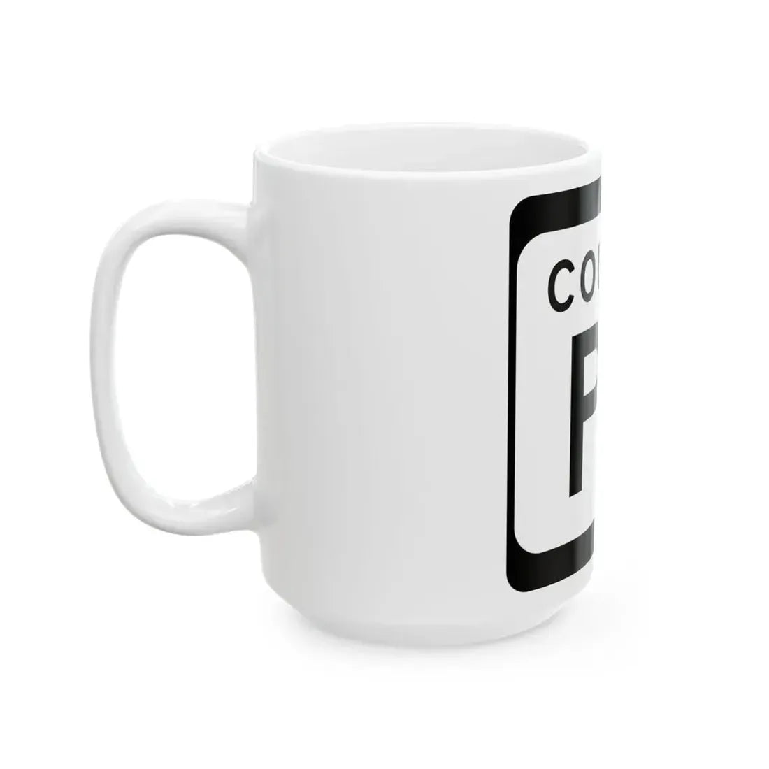 WIS County PC (Wisconsin) (Road Sign) White Coffee Mug - Go Mug Yourself