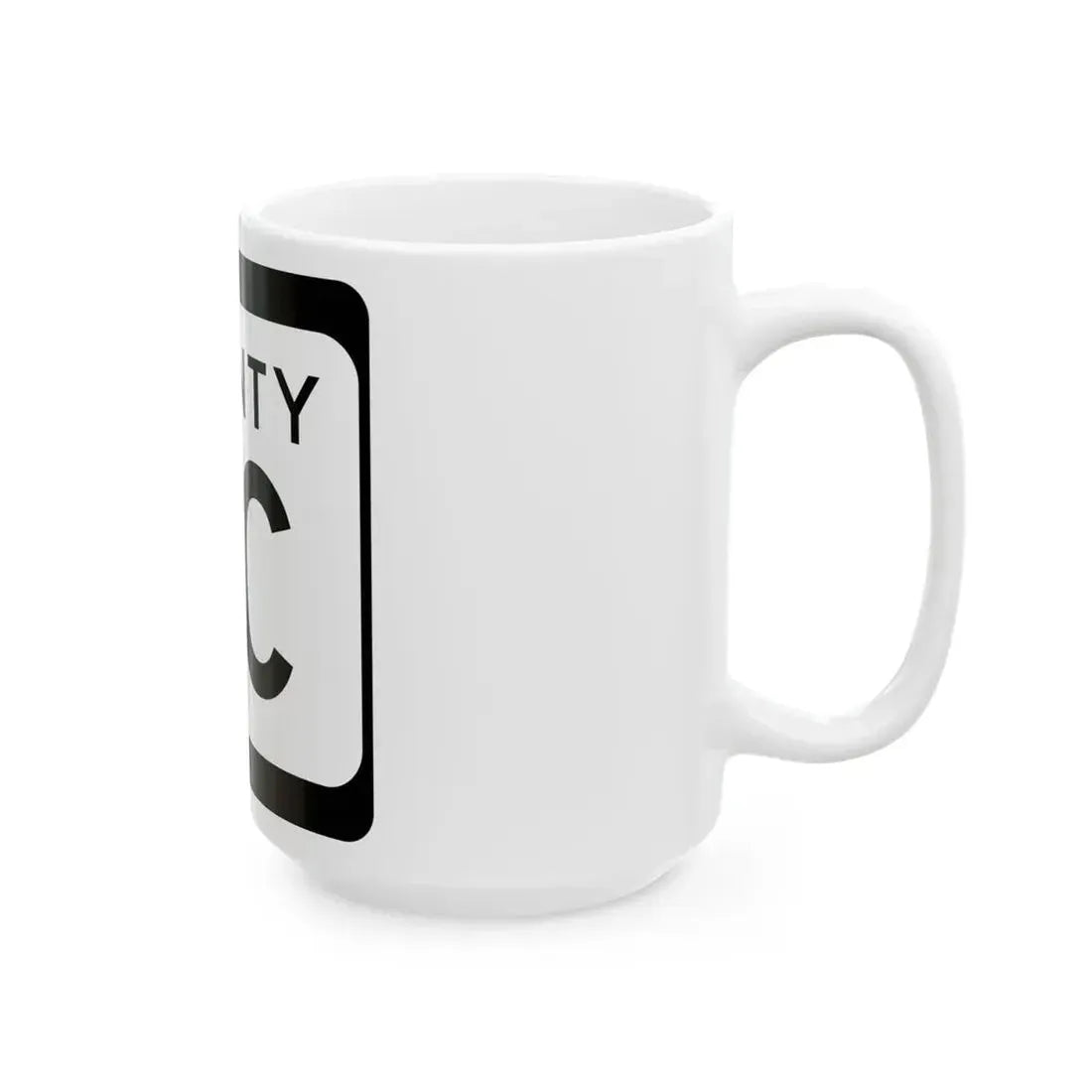 WIS County PC (Wisconsin) (Road Sign) White Coffee Mug - Go Mug Yourself
