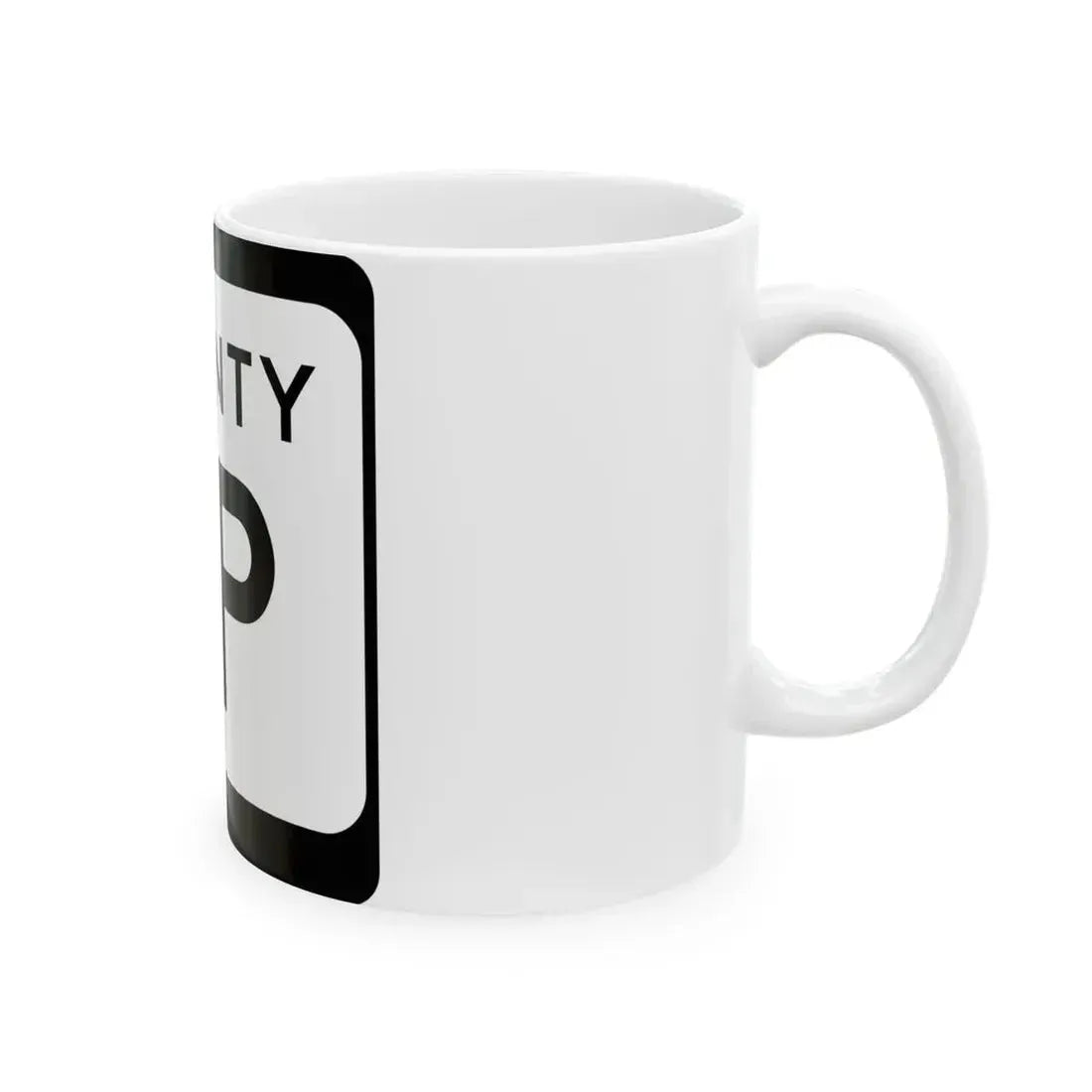 WIS County PP (Wisconsin) (Road Sign) White Coffee Mug - Go Mug Yourself