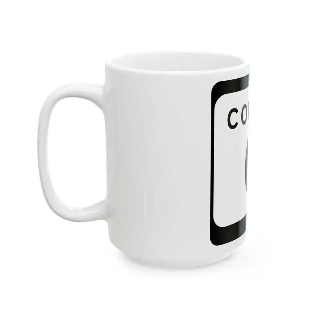 WIS County Q (Wisconsin) (Road Sign) White Coffee Mug - Go Mug Yourself