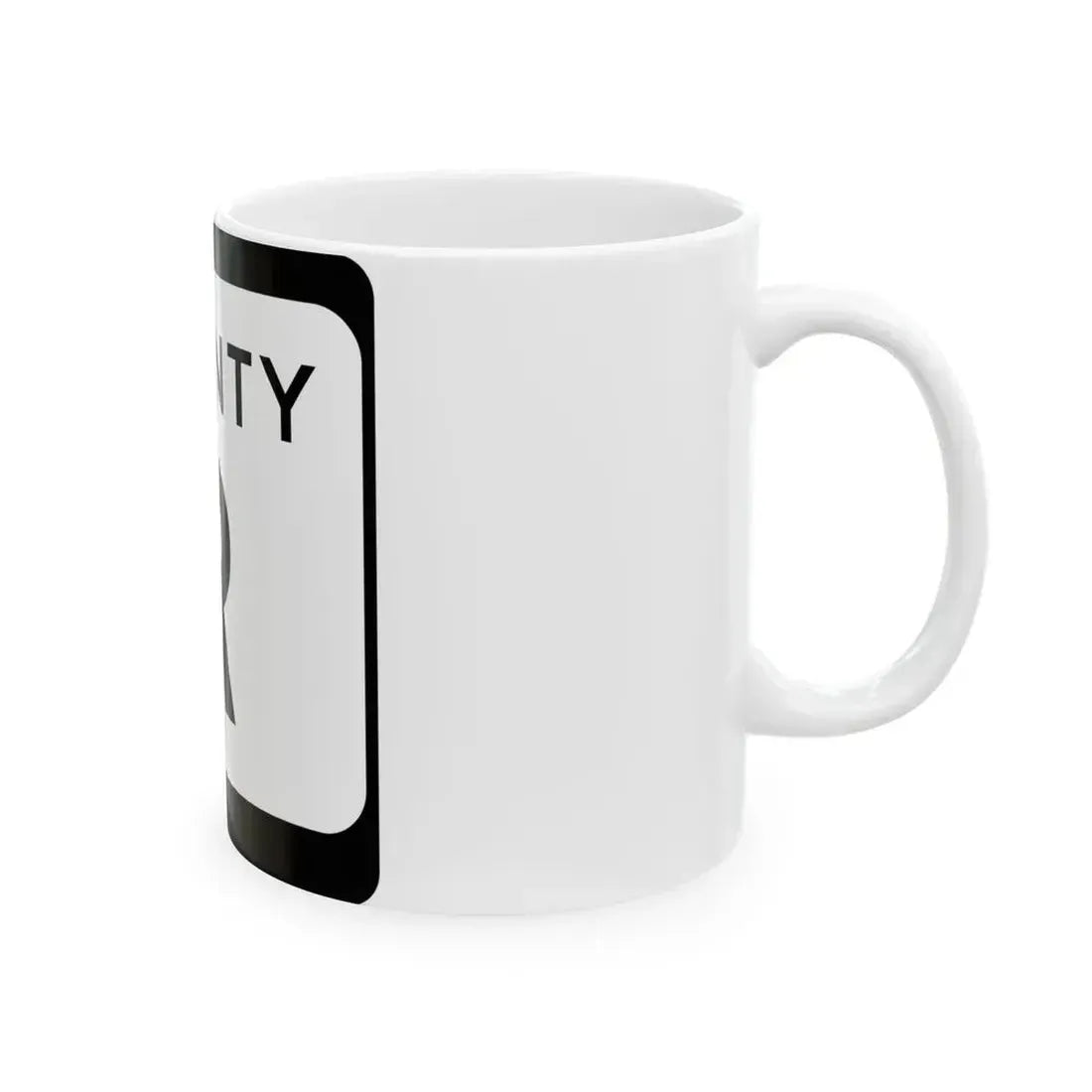 WIS County R (Wisconsin) (Road Sign) White Coffee Mug - Go Mug Yourself