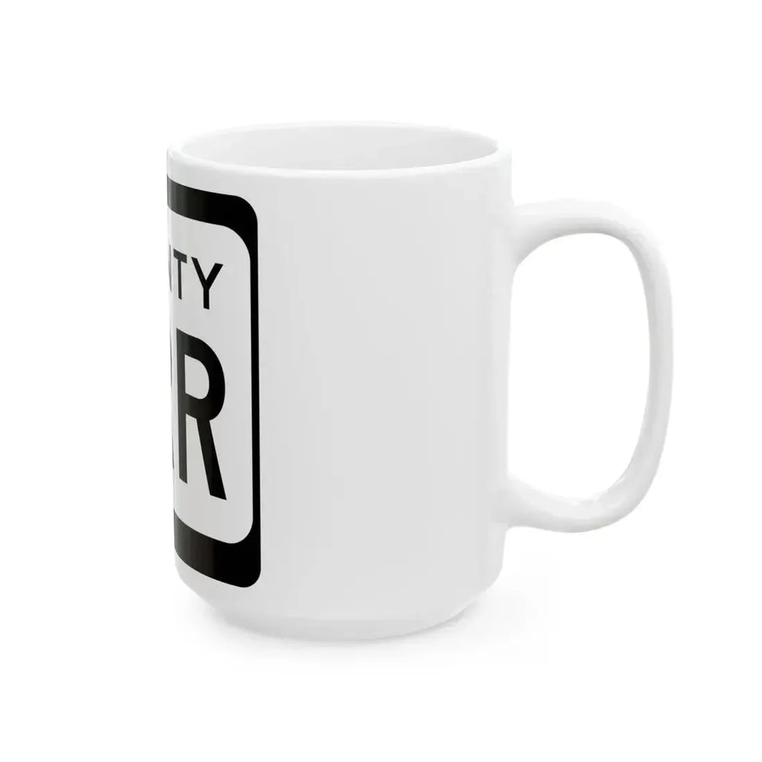 WIS County RRR (Wisconsin) (Road Sign) White Coffee Mug - Go Mug Yourself