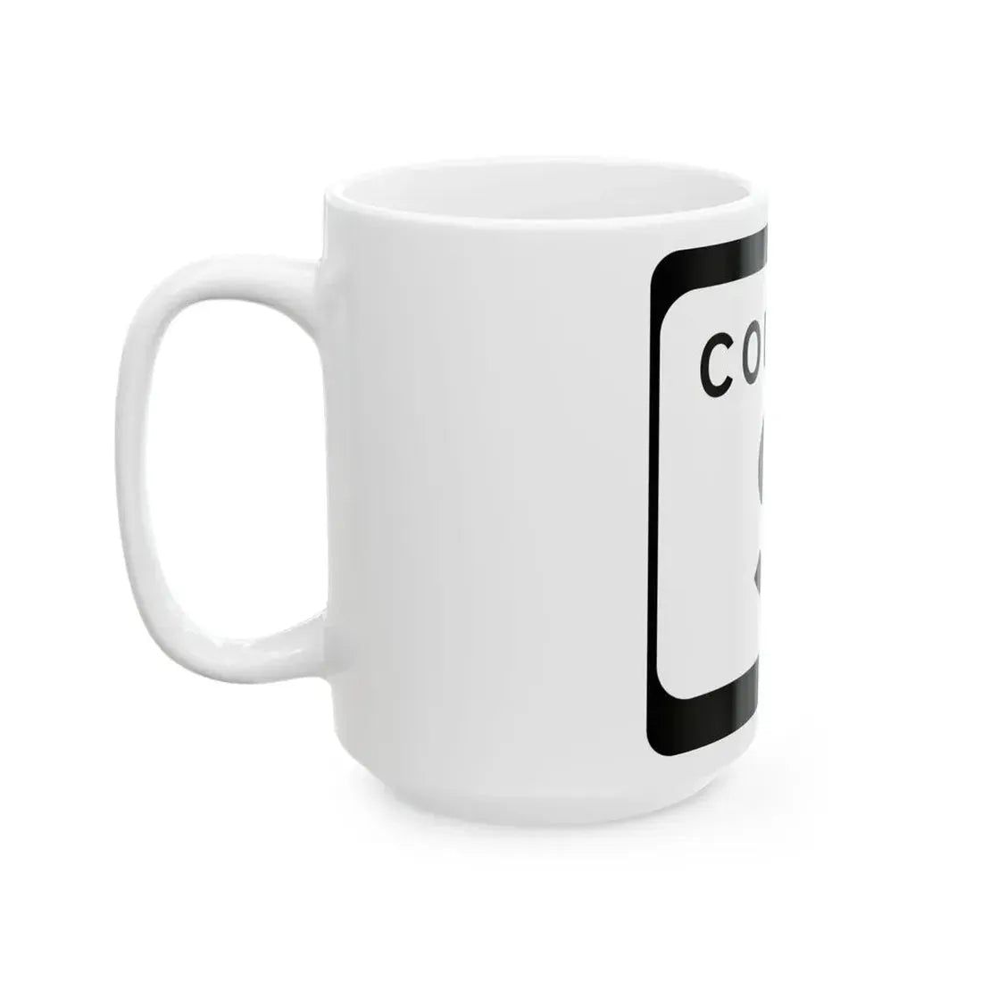 WIS County S (Wisconsin) (Road Sign) White Coffee Mug - Go Mug Yourself